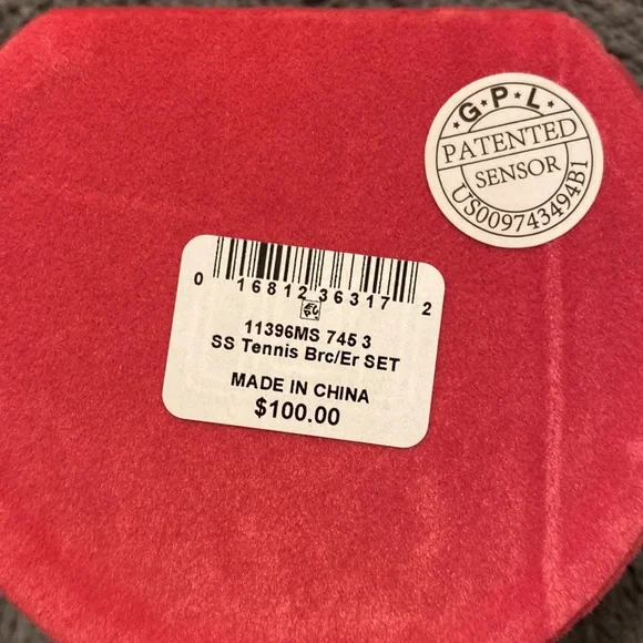 2Pc. Cubic Zirconia Tennis Bracelet & Stud Earrings in Sterling Silver - Picture 5 of 7